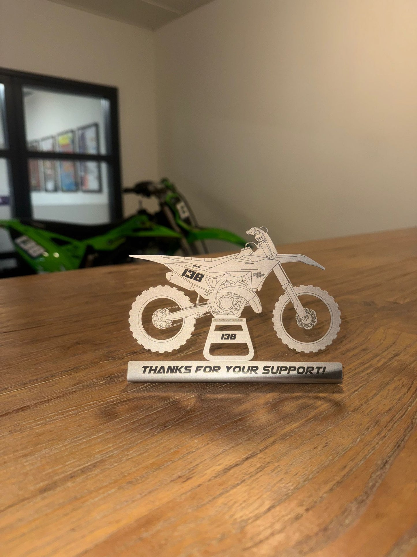 Custom dirtbike gift - stainless steel