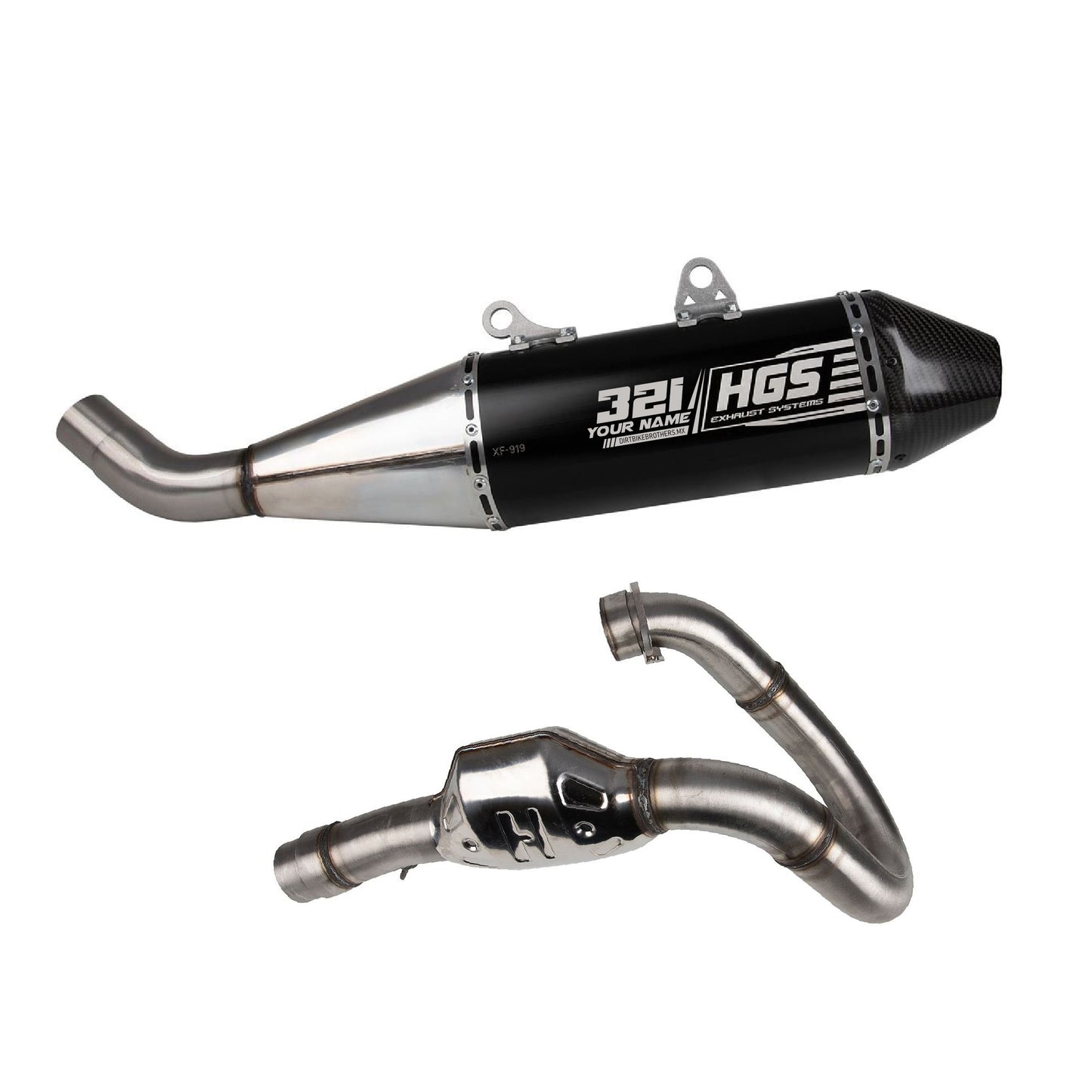HGS exhaust system GasGas MC 450F Customized