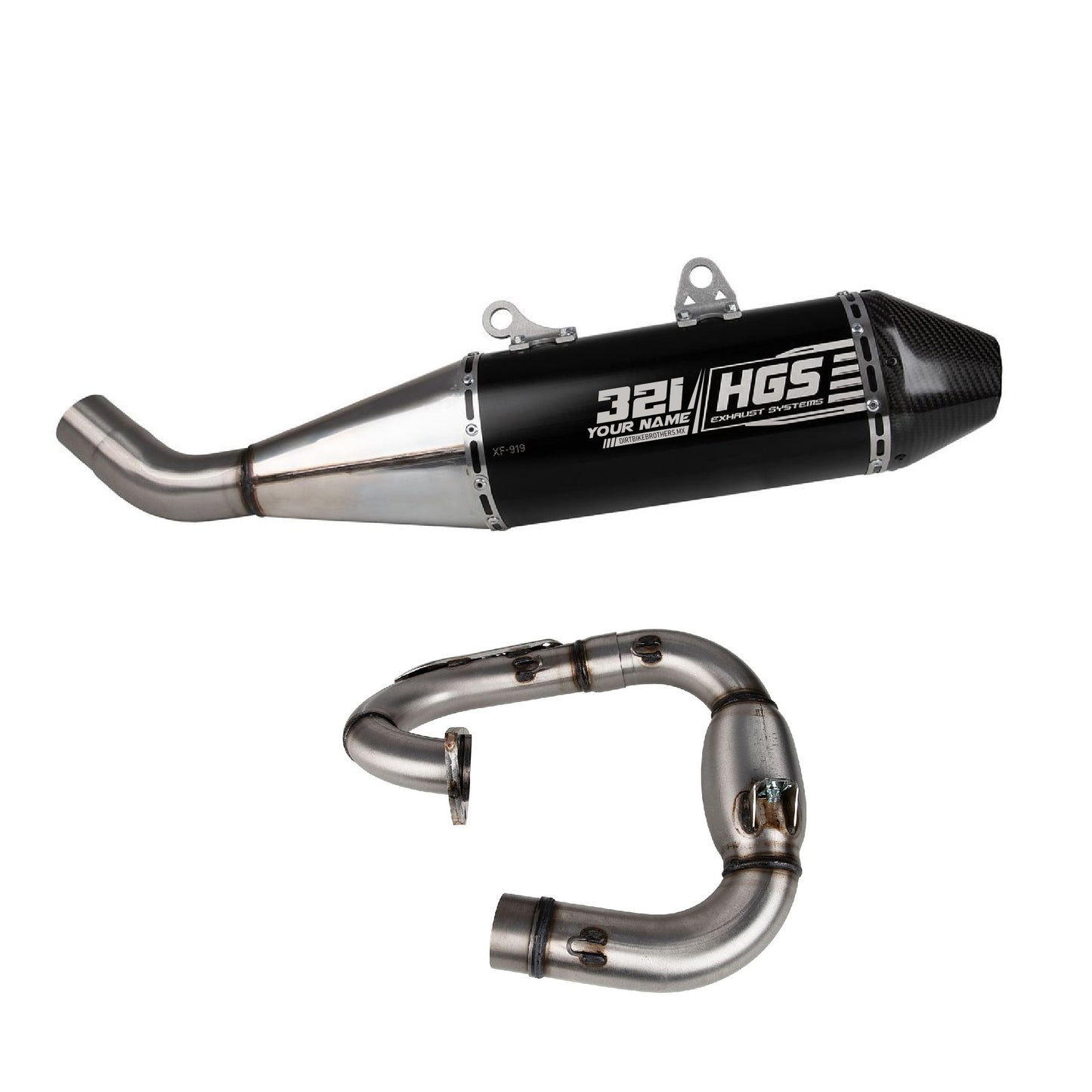 HGS exhaust system Yamaha YZ 250F Customized