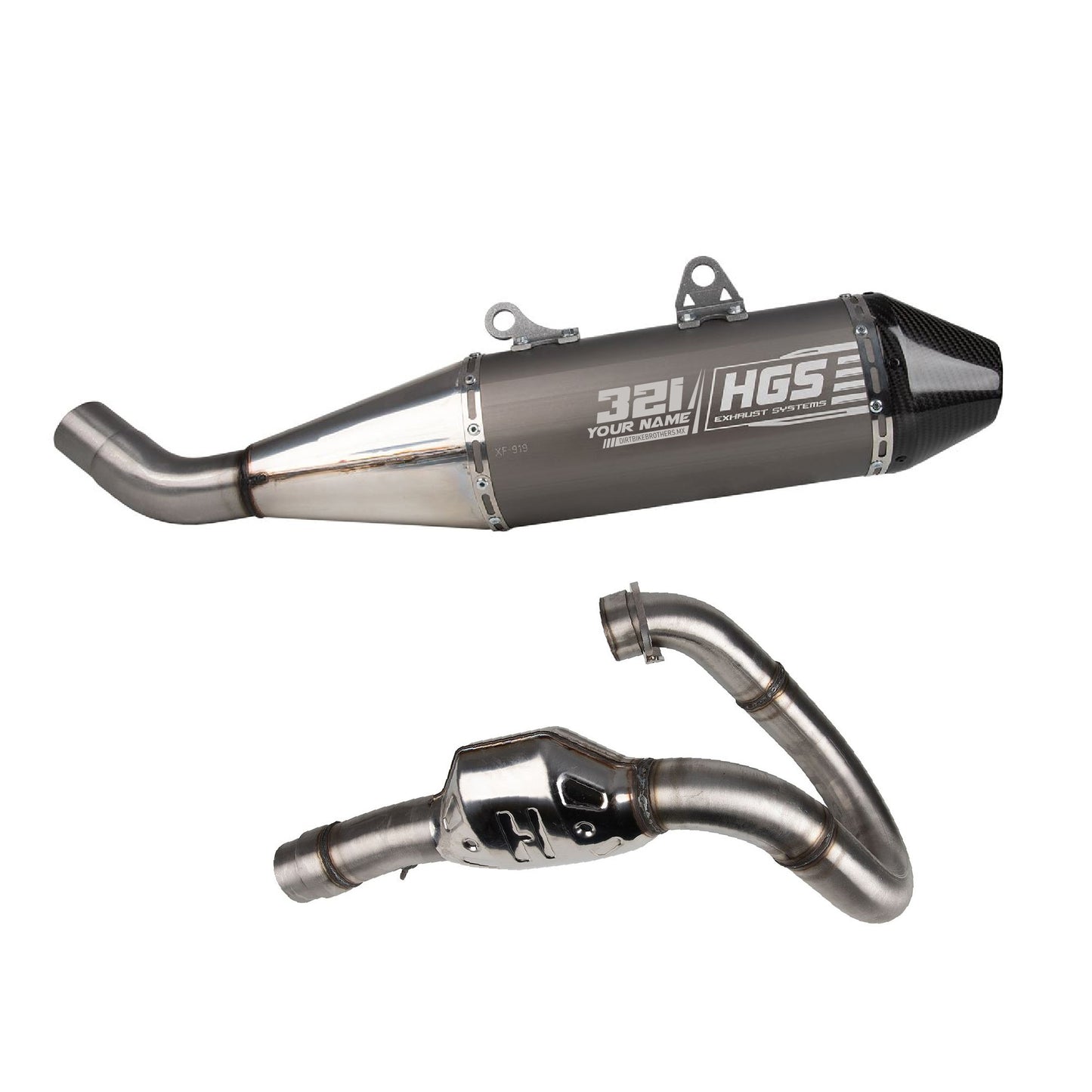 HGS exhaust system GasGas MC 450F Customized
