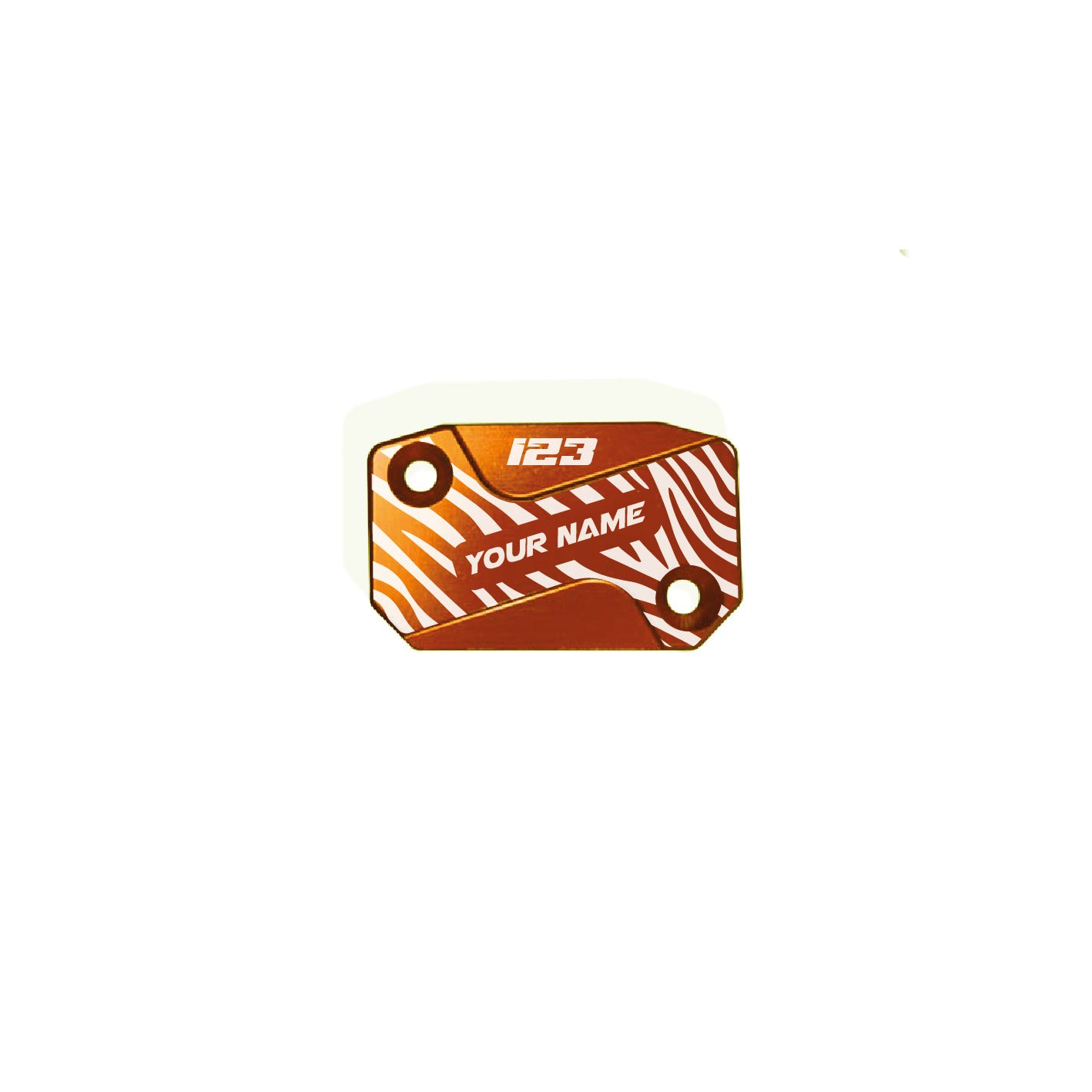 Custom brake/clutch cover Brembo #DBB-03 zebra