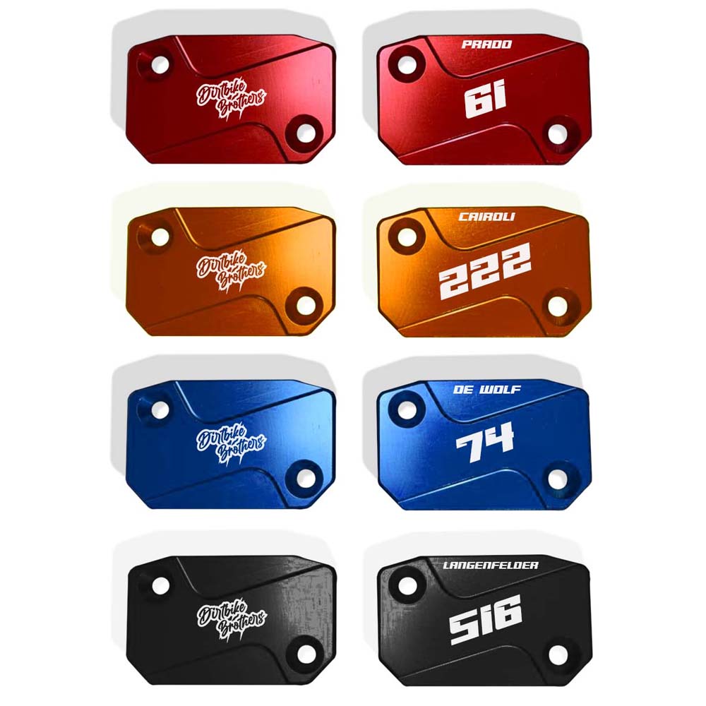 Custom front brake/clutch cover set Brembo