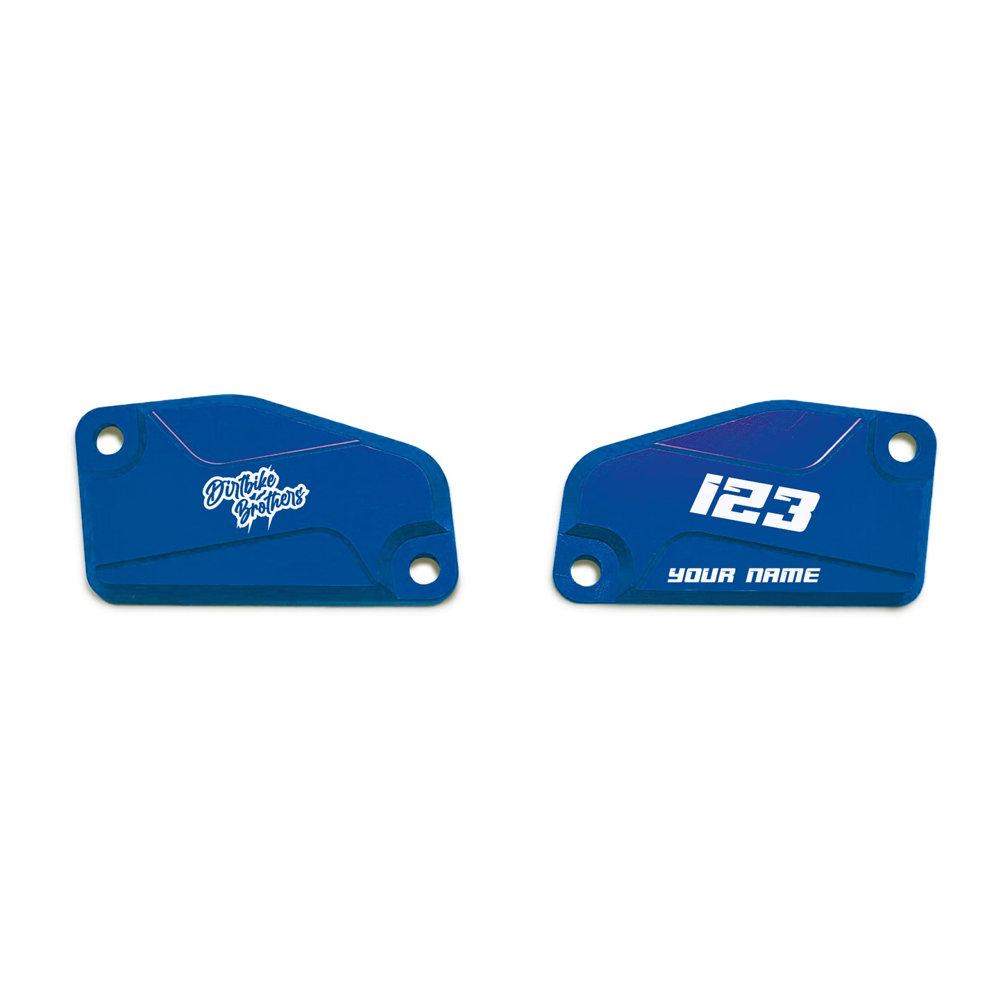 Custom front brake/clutch cover set