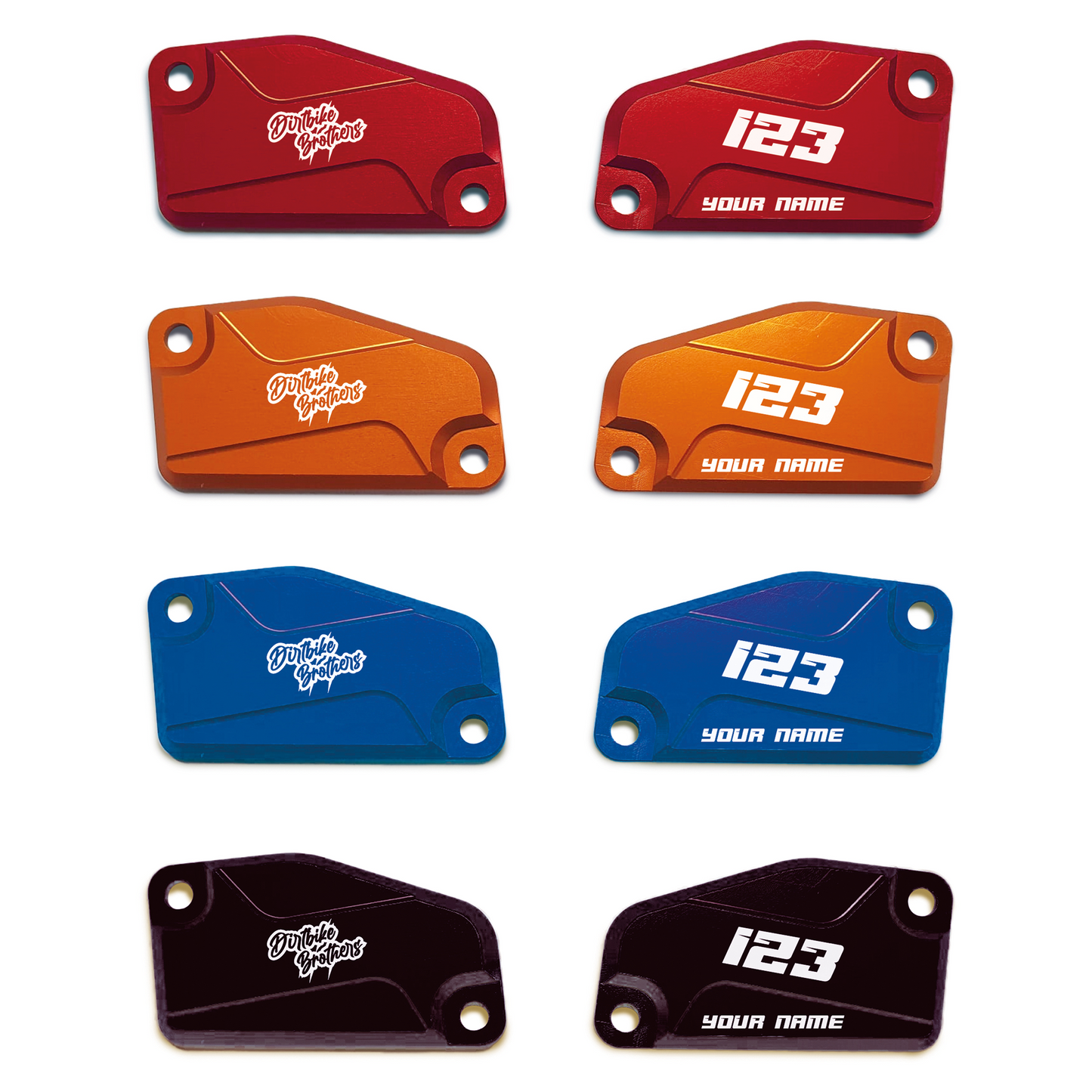 Custom front brake/clutch cover set