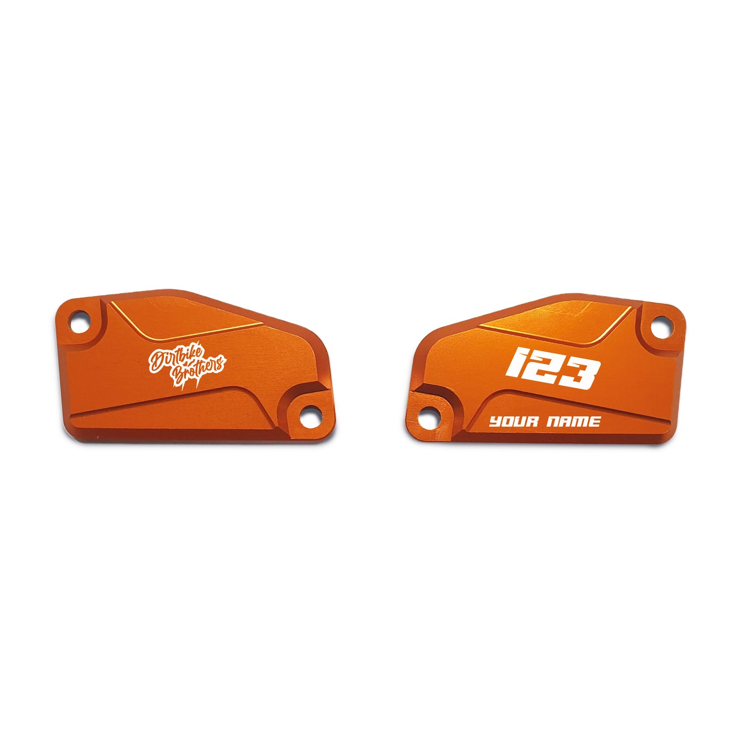 Custom front brake/clutch cover set