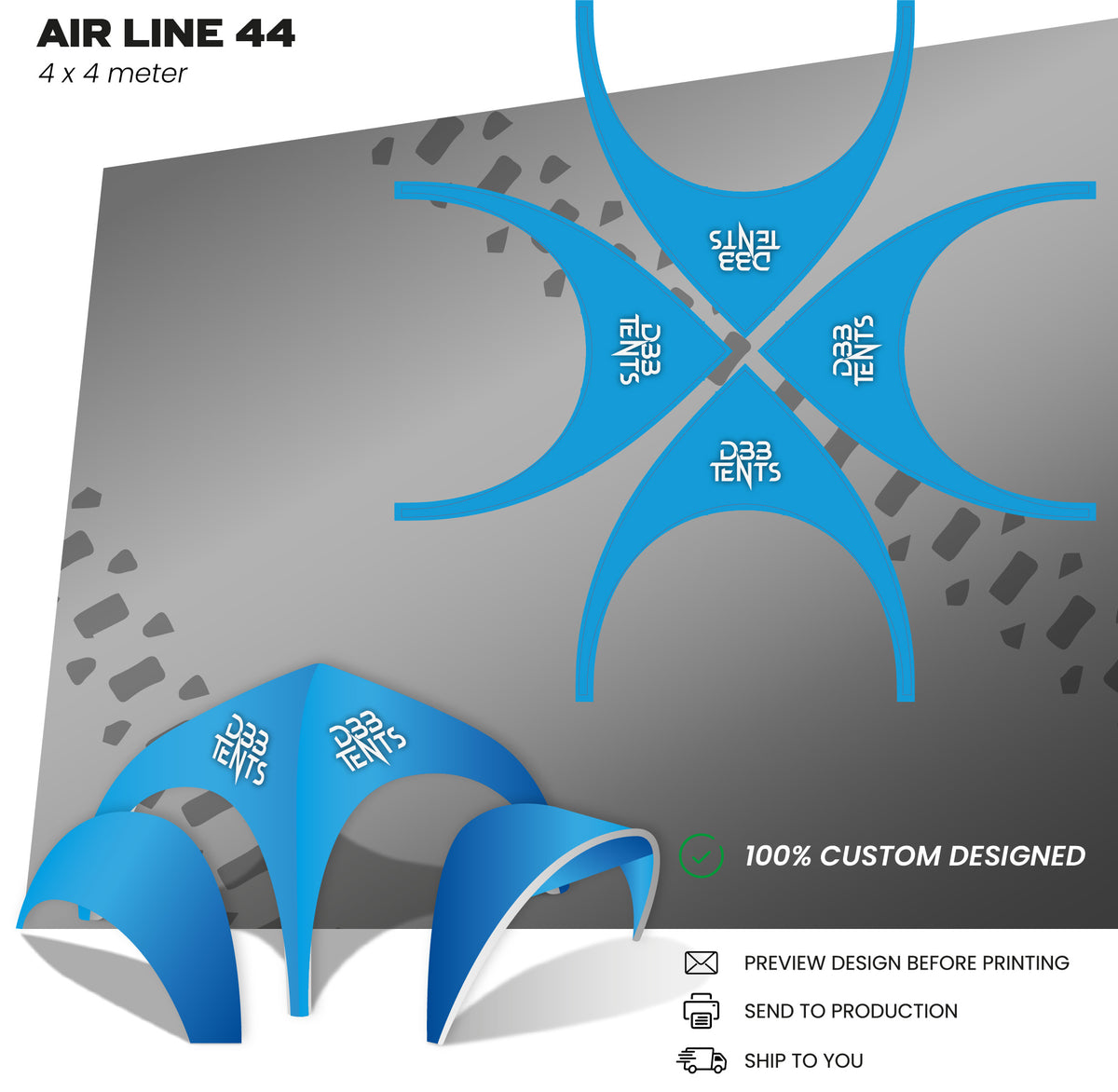 Air line 44 tent
