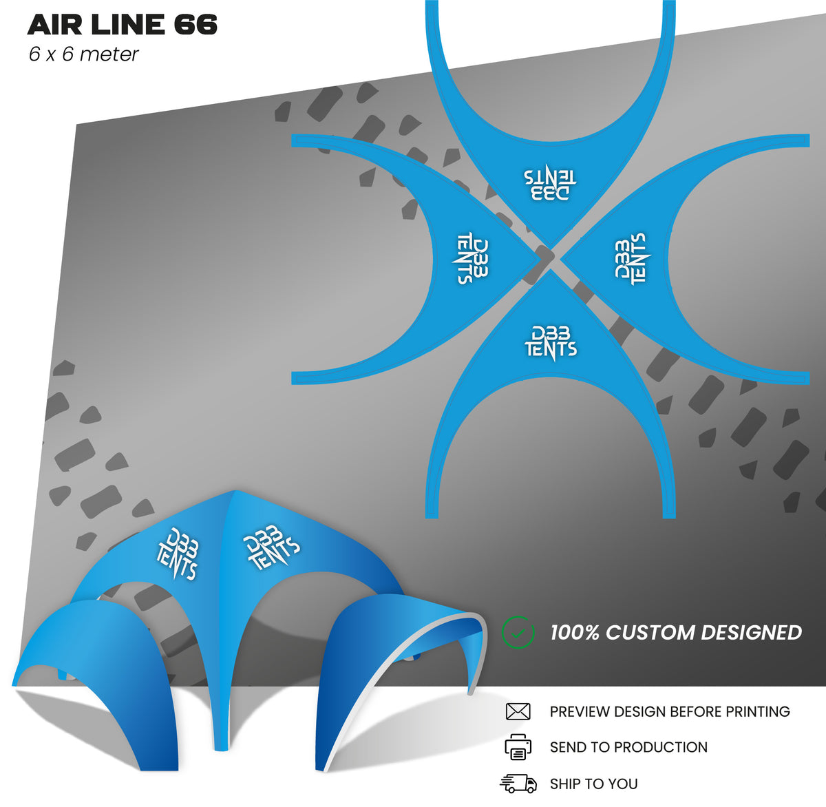 Air line 66 tent