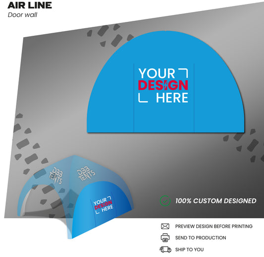 Air Line tent door wall