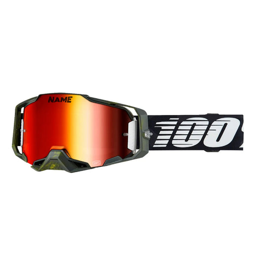 Custom 100% MX GOGGLE ARMEGA SOLEDAD MIRROR RED LENS