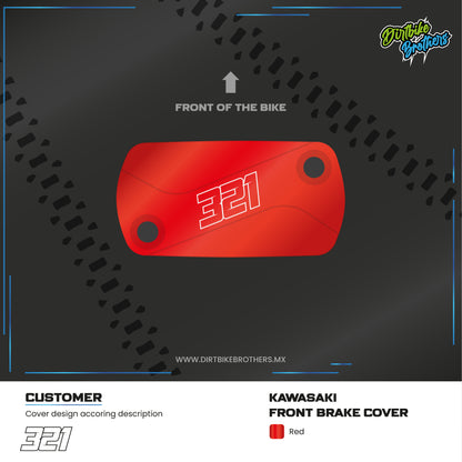 Custom design front brake cover Honda / Kawasaki