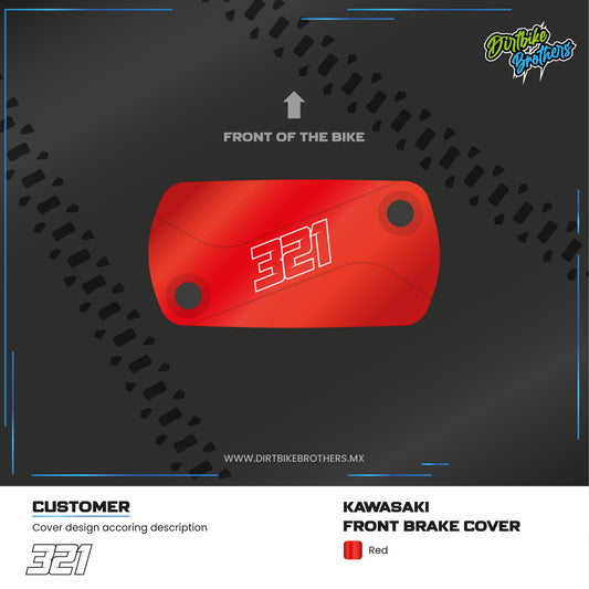 Custom design front brake cover Honda / Kawasaki
