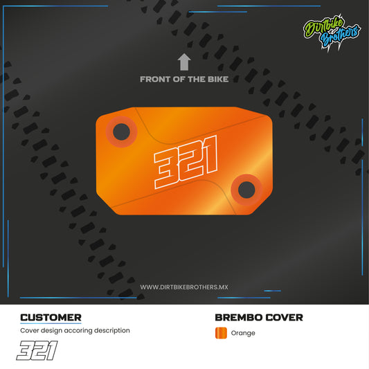 Custom design brake/clutch cover Brembo