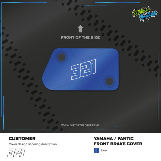 Custom design front brake cover Yamaha / Fantic