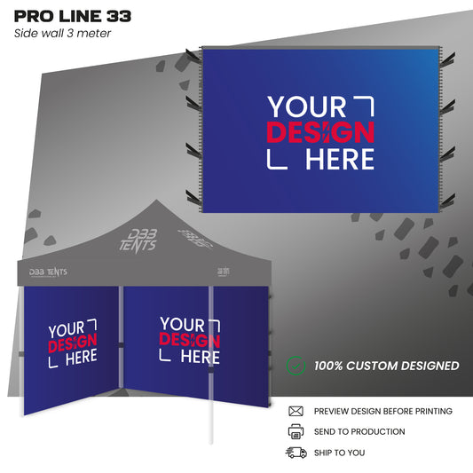 Pro Line tent 3x3 side wall