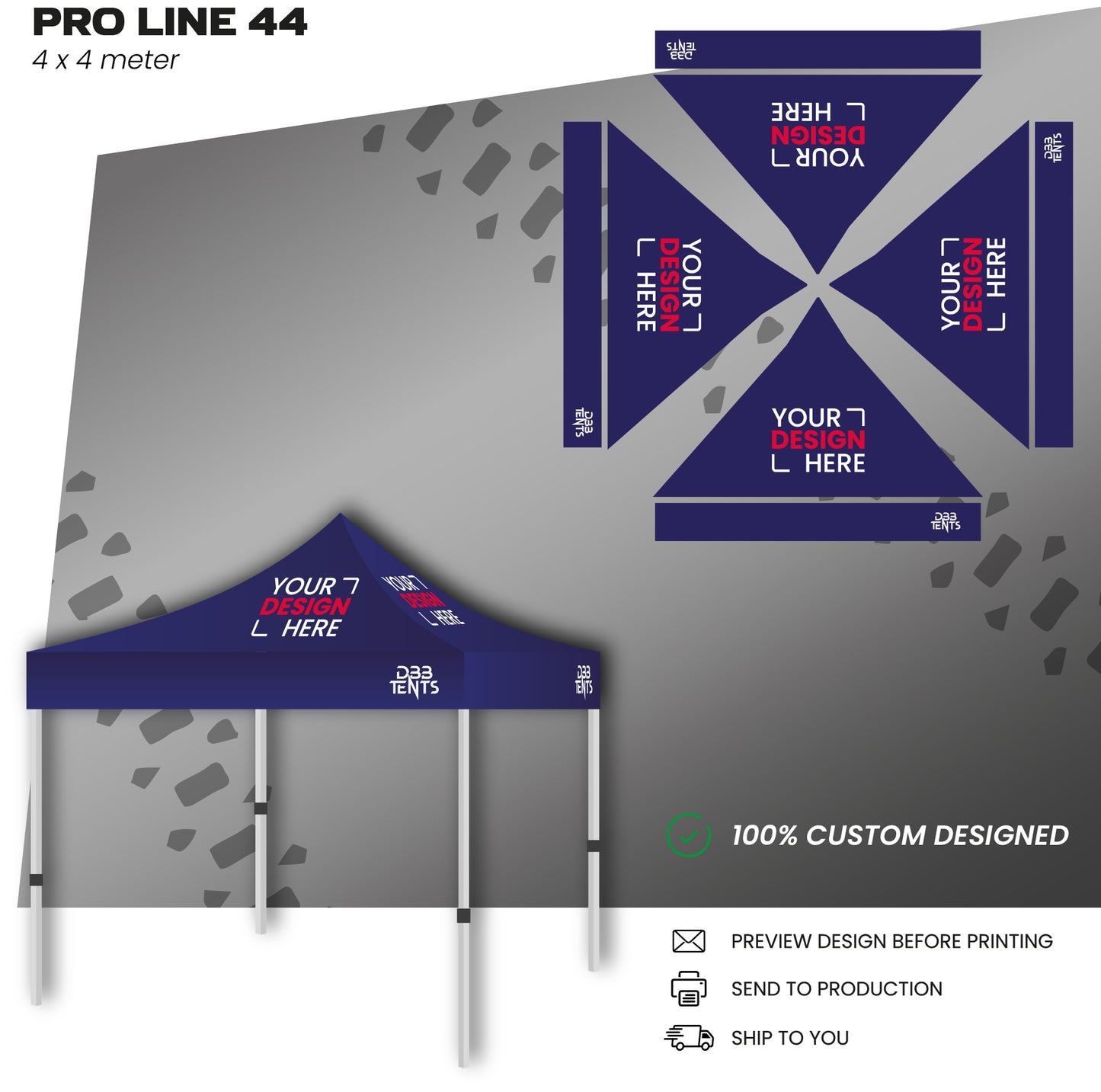 Pro Line tent 4x4
