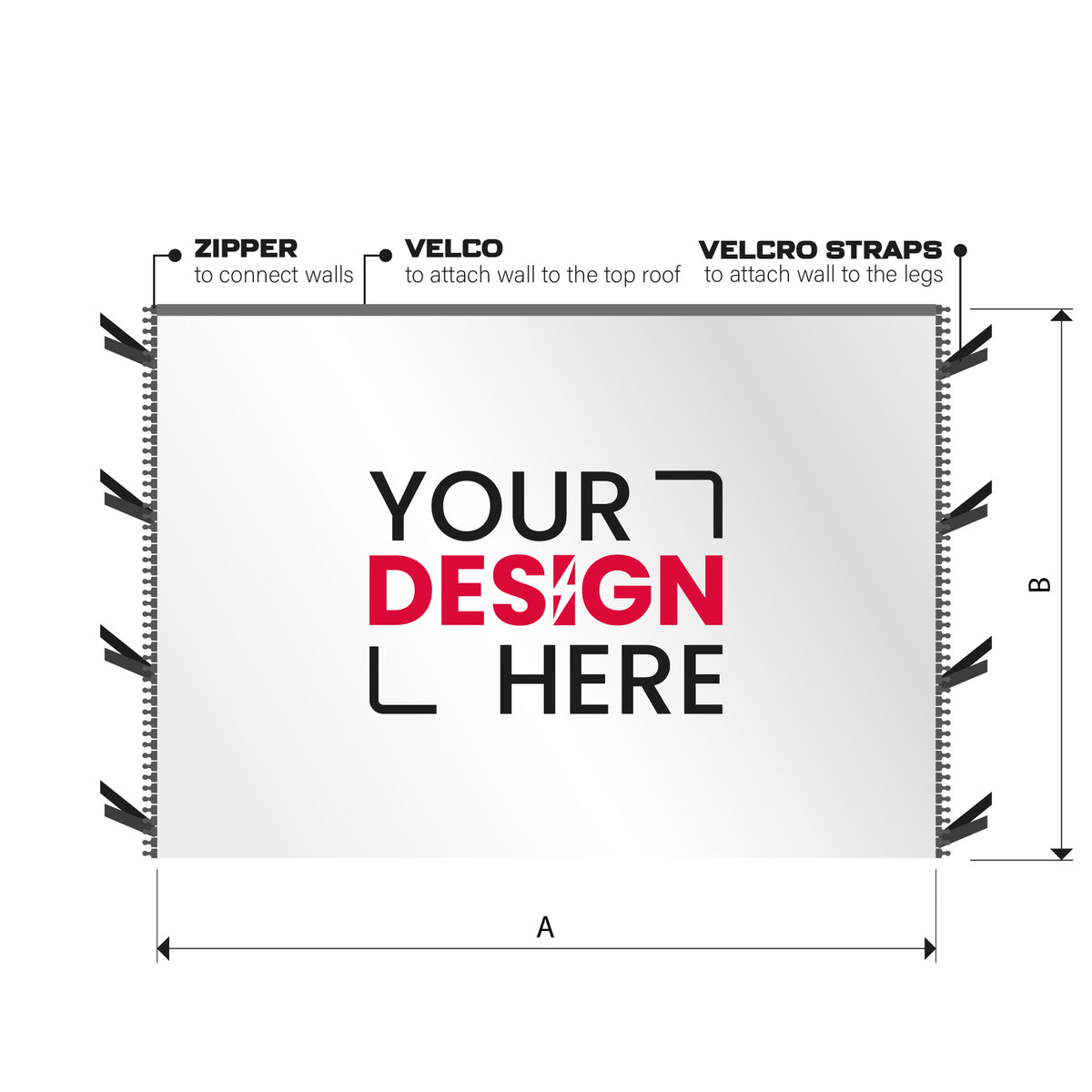 Signature Line tent X3 side wall