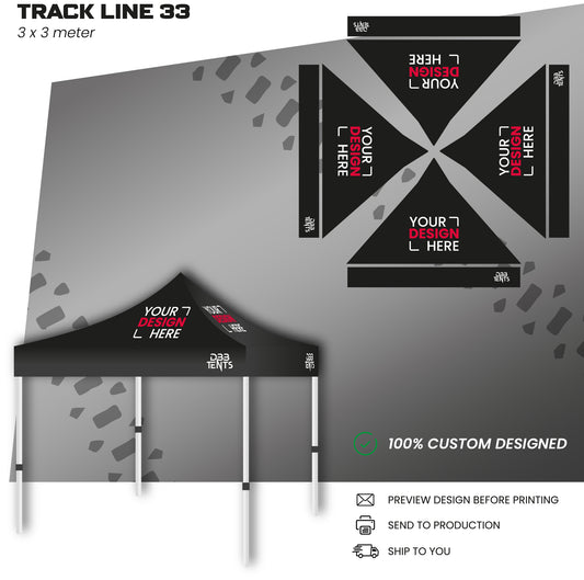 Track line tent 3x3