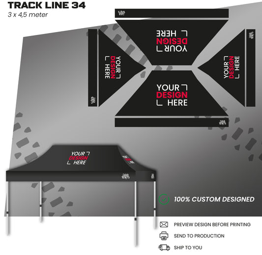 Track line tent 3x4,5