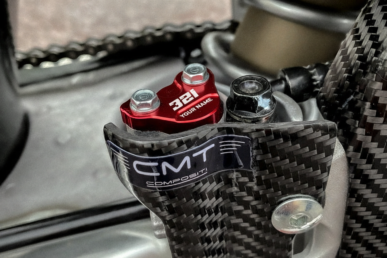 Brake Cover CRF met gefreesd oppervlak en twee bouten